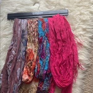 Summer color scarves